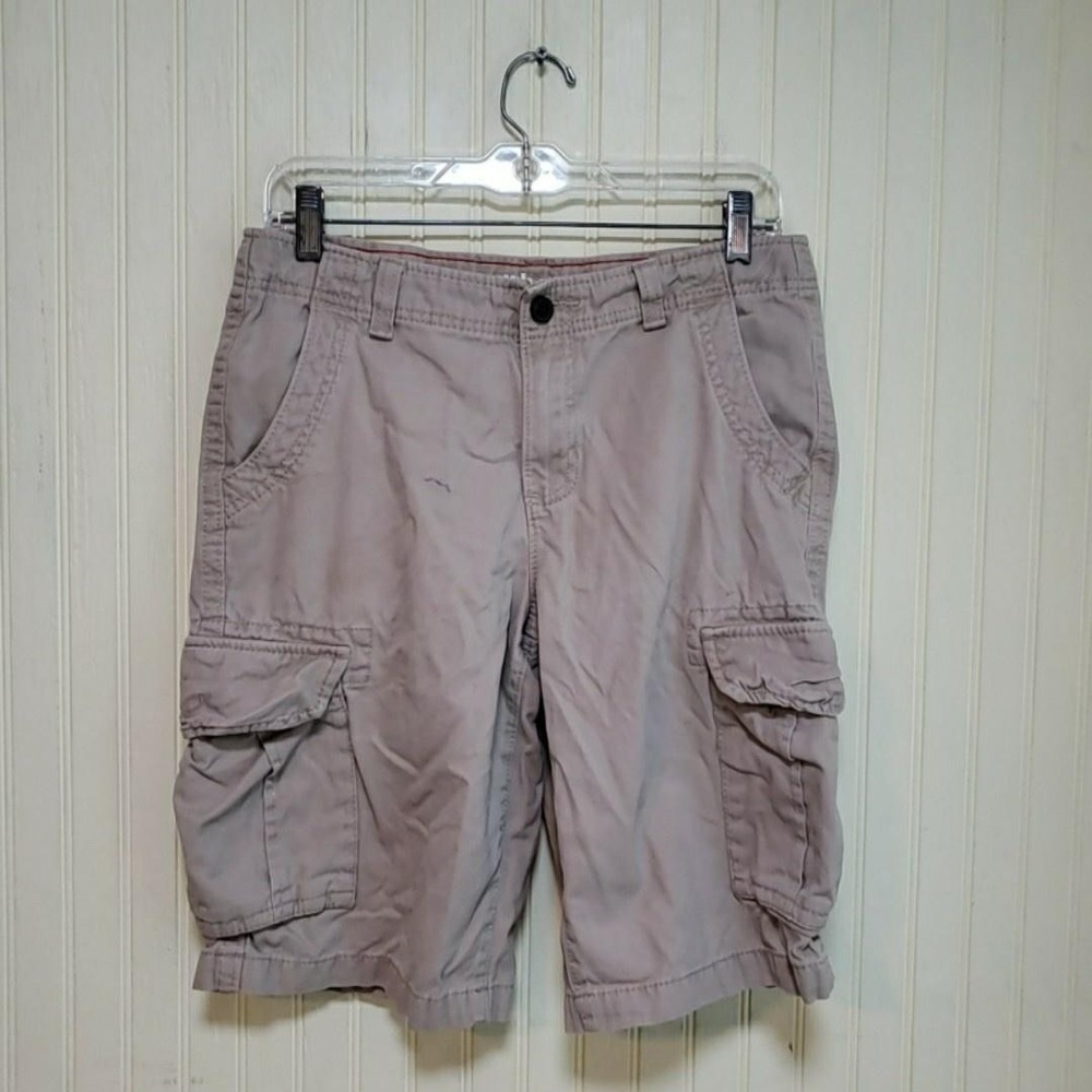Urban Pipeline Cargo Shorts Boys 14 Husky Beige 100% Cotton Twill Relaxed Fit